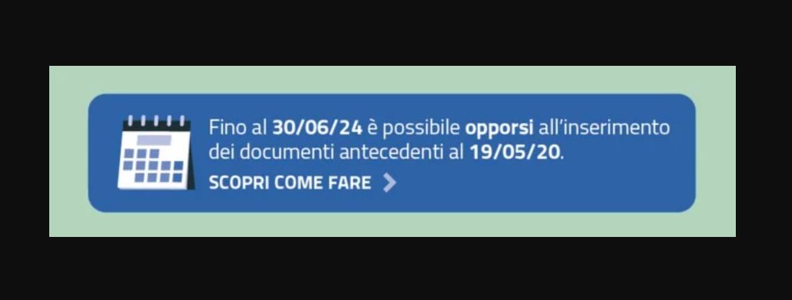 Opposizione dati pregressi