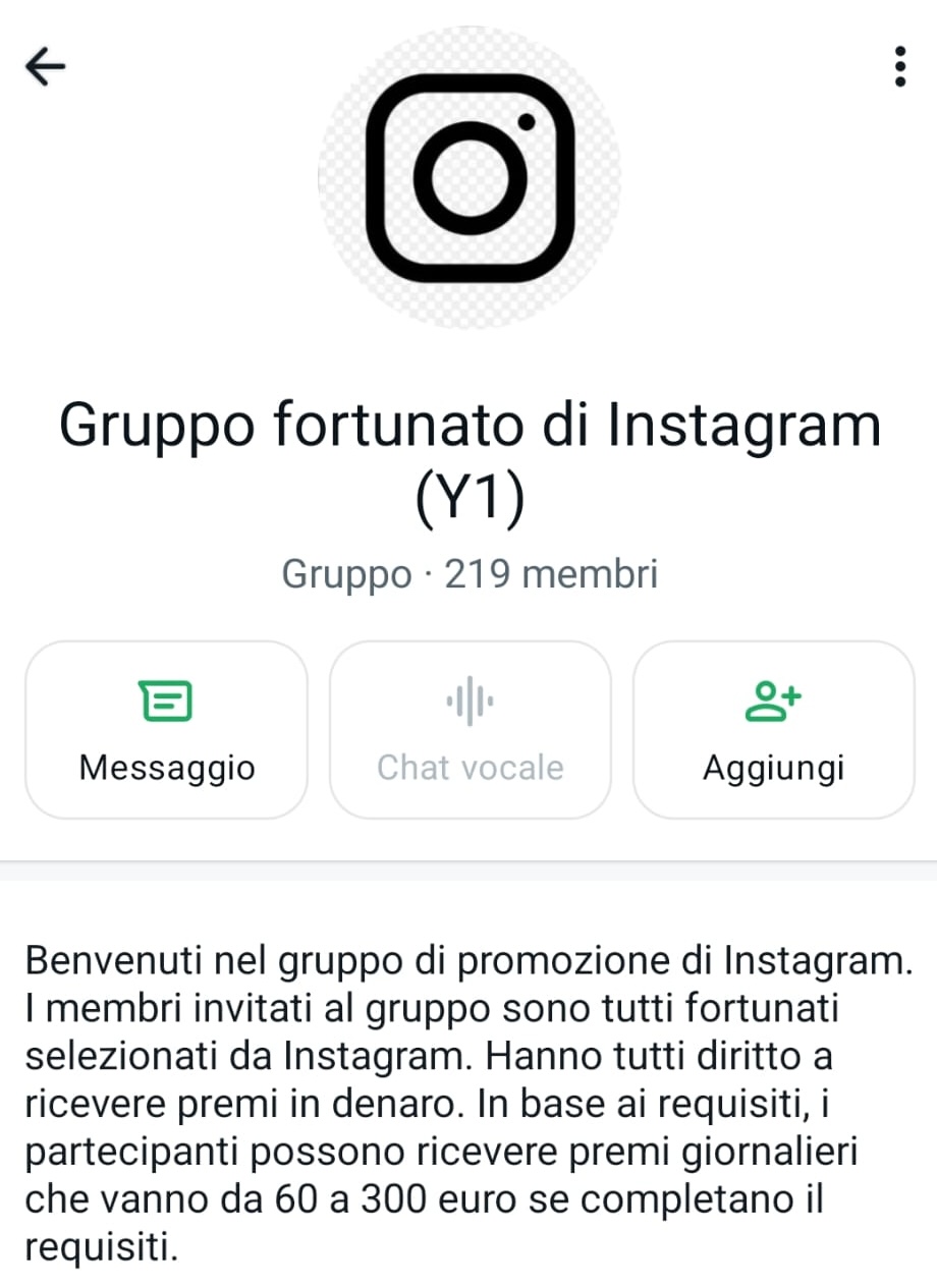 gruppo fortunato Instagram