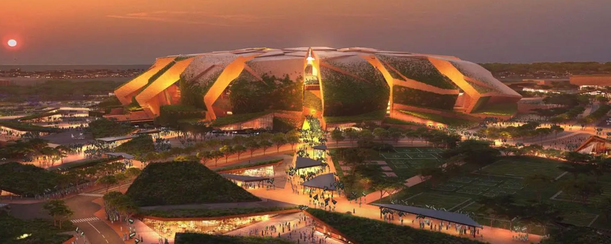 I mondiali 2034 si svolgeranno in stadi fantascientifici: ecco il progetto dell'Arabia Saudita