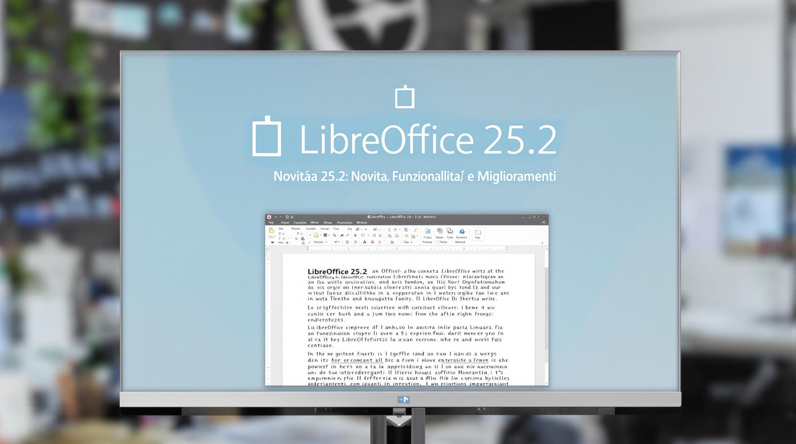 LibreOffice 25.2: Novità, Funzionalità e Miglioramenti