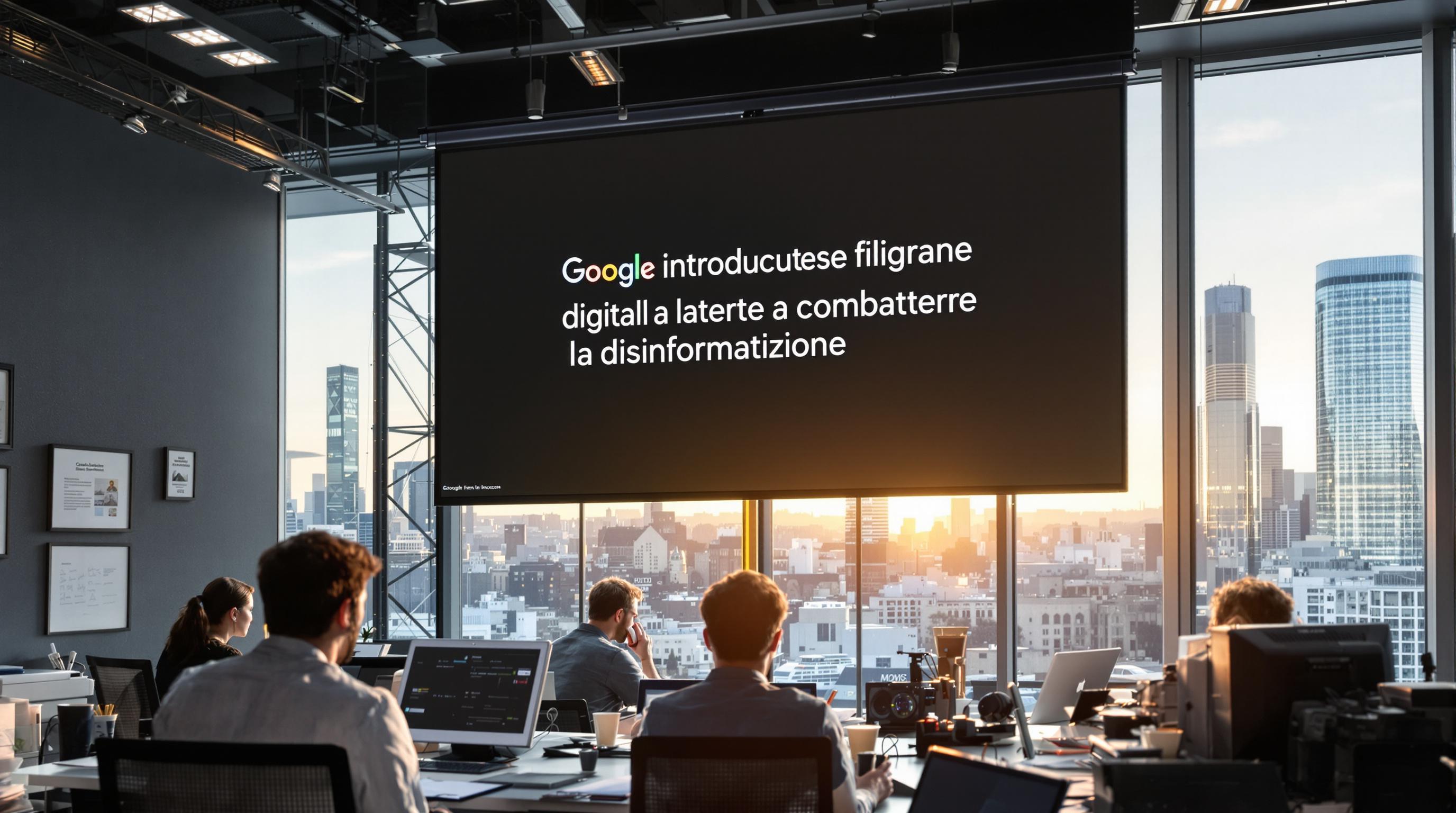 Google introduce filigrane digitali per combattere la disinformazione