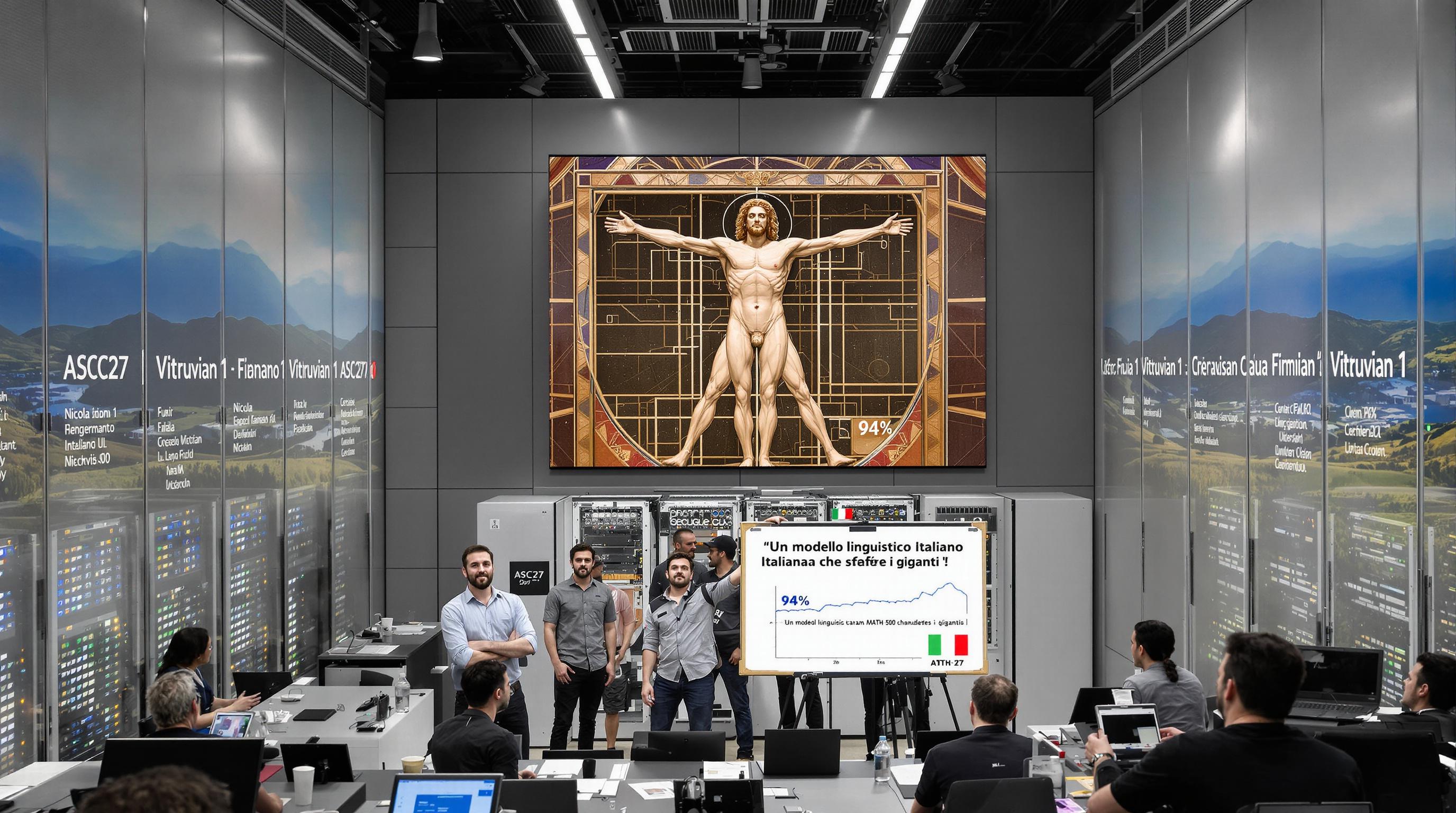 Vitruvian-1: l'IA italiana sfida i giganti con 14 miliardi di parametri
