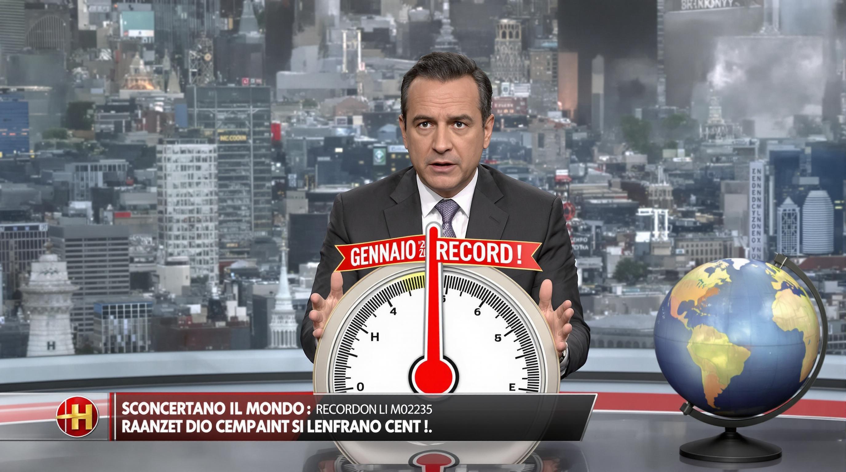 Gennaio 2025: temperature record sconcertano il Mondo