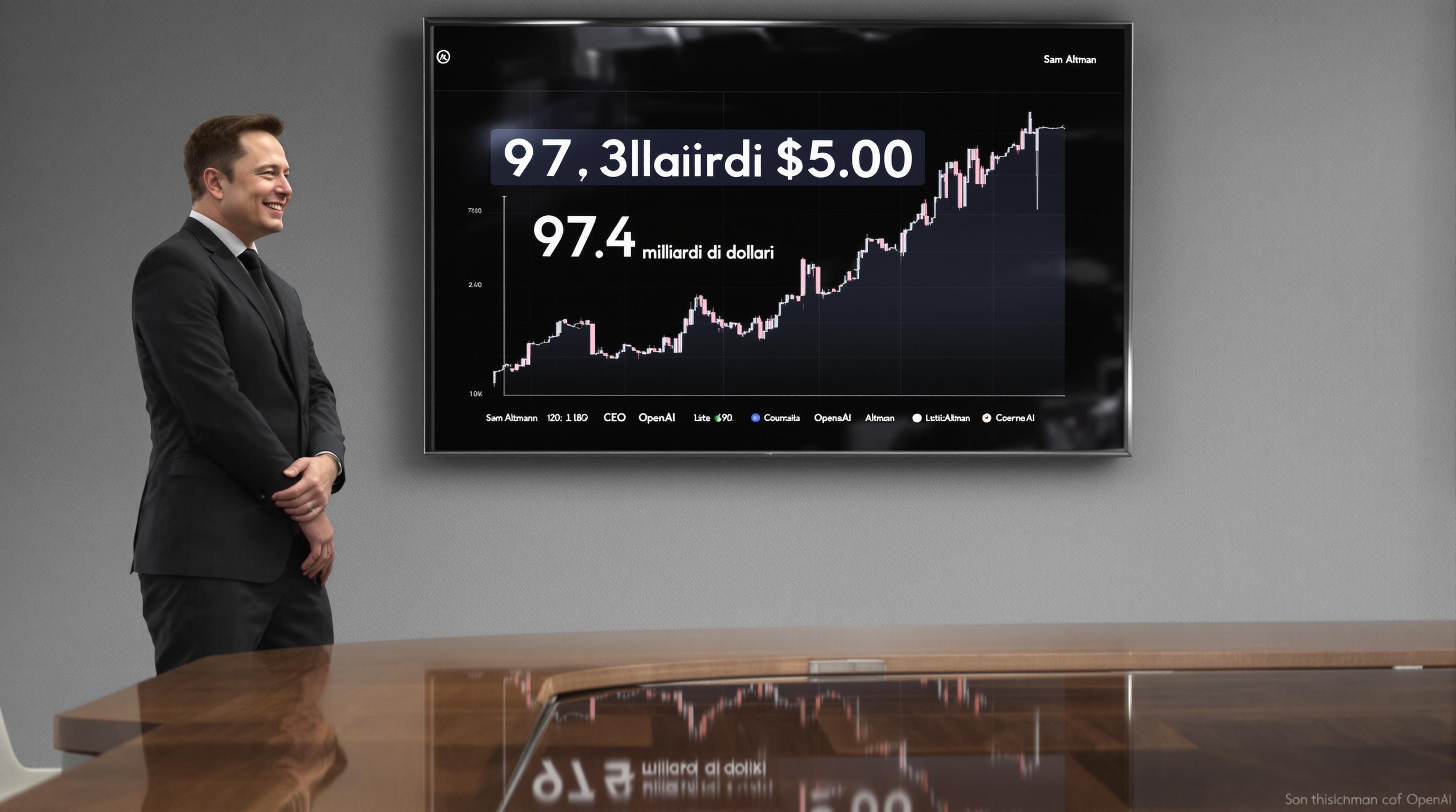 Elon Musk offre 97,4 miliardi di dollari per OpenAI, ma Sam Altman rifiuta