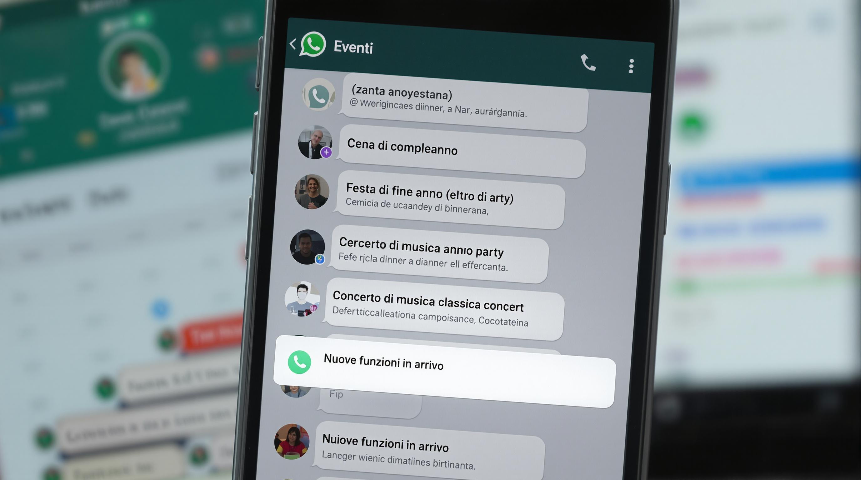 WhatsApp introduce eventi con ospiti: nuove funzioni in arrivo