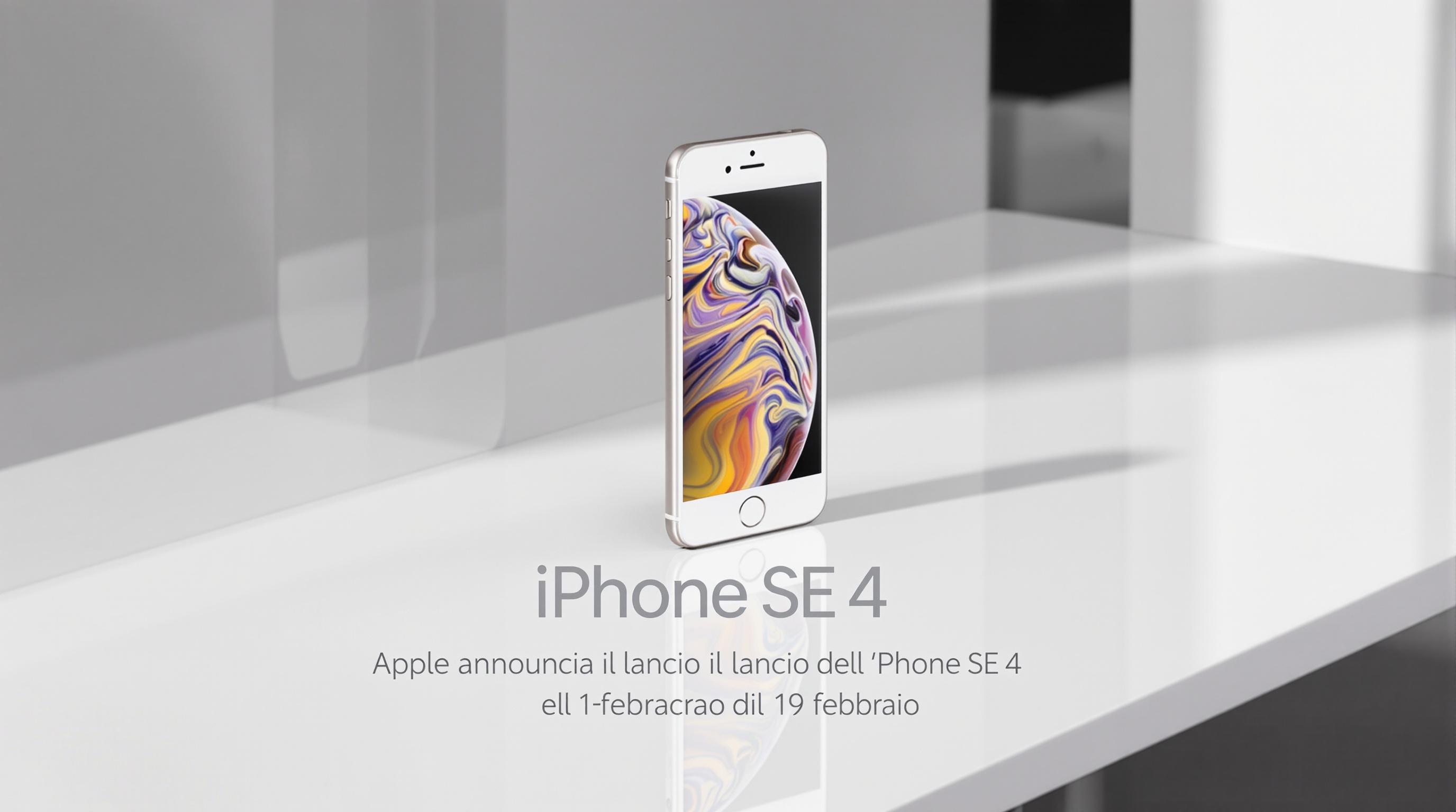 Apple annuncia il lancio dell'iPhone SE 4 il 19 febbraio
