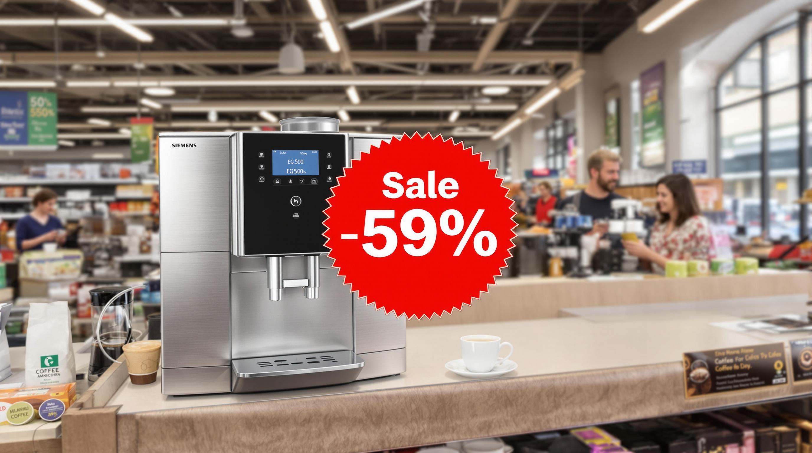Lidl sconta la Siemens EQ500: macchina da caffè al 59%