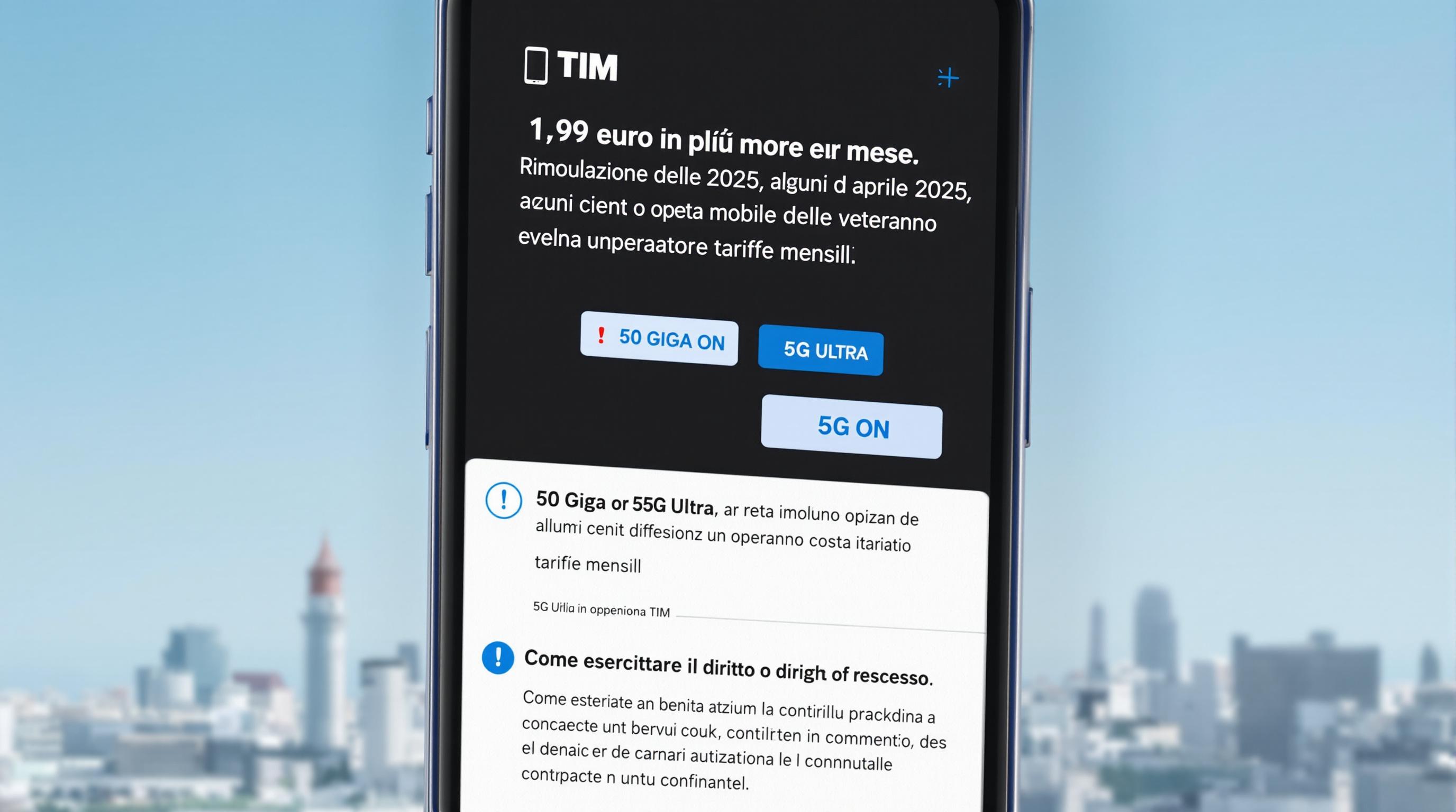 TIM annuncia aumento costi rete mobile da aprile 2025