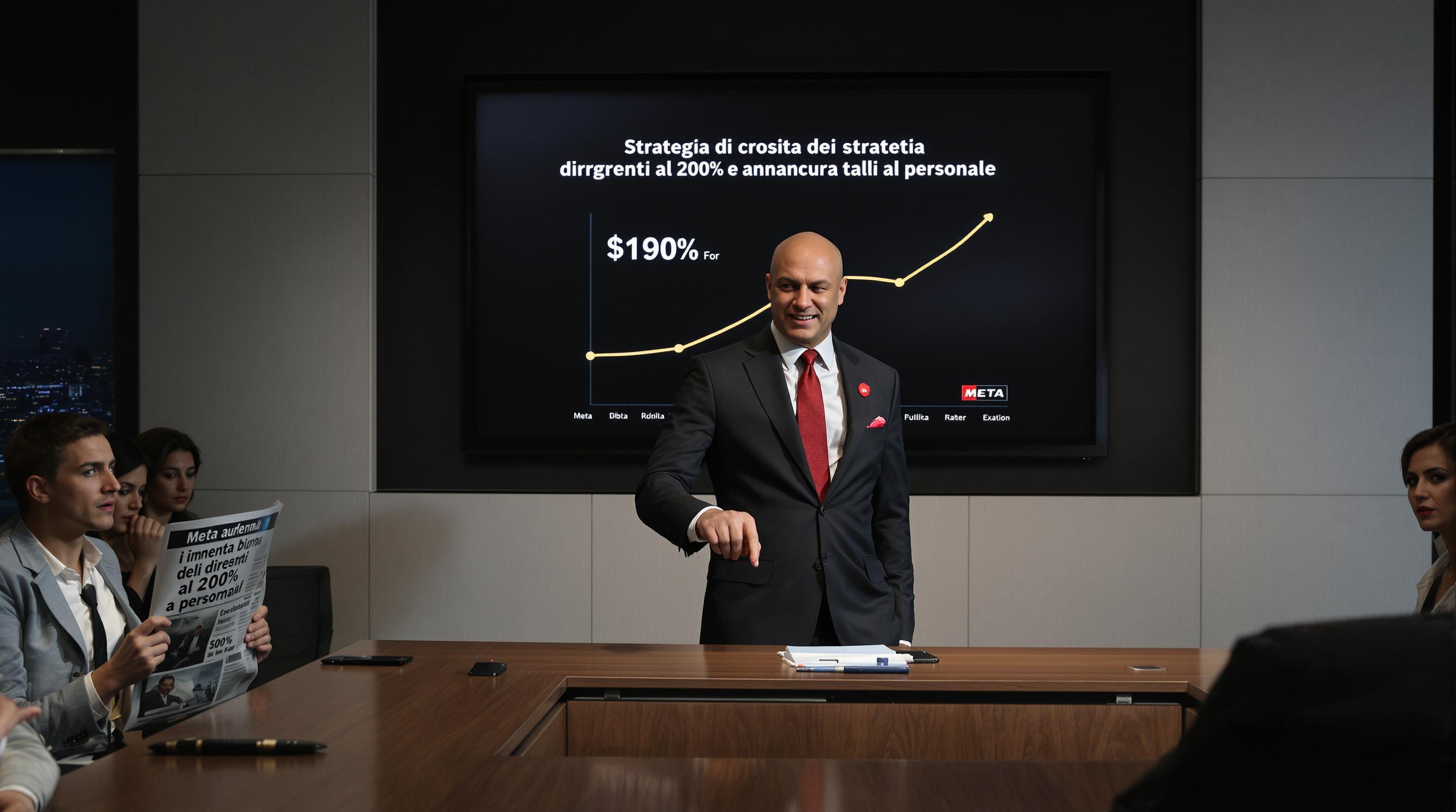 Meta aumenta i bonus dei dirigenti al 200% e annuncia tagli al personale