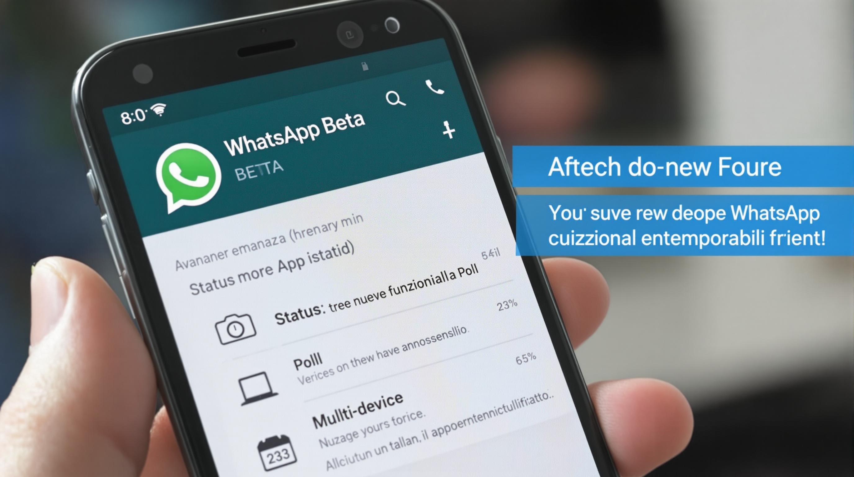 WhatsApp Beta: tre nuove funzionalità in arrivo per gli utenti