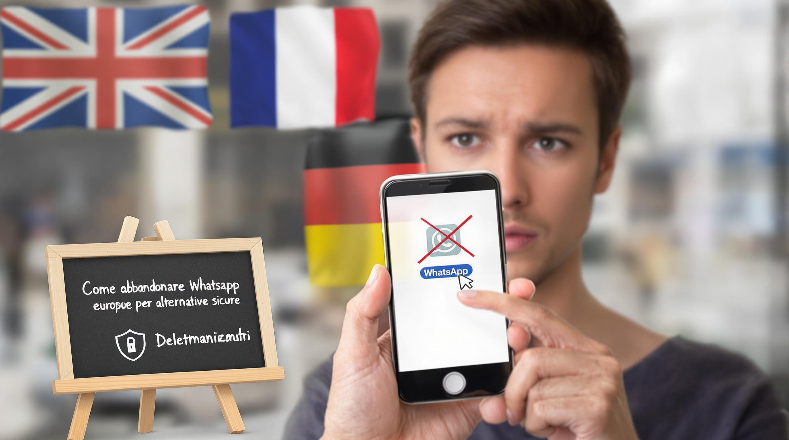 Come abbandonare WhatsApp per alternative europee sicure