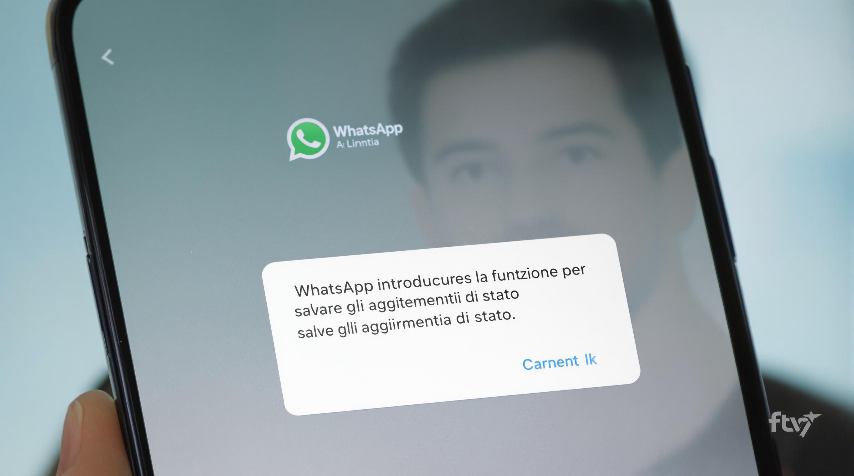 WhatsApp introduce la funzione per salvare gli aggiornamenti di stato