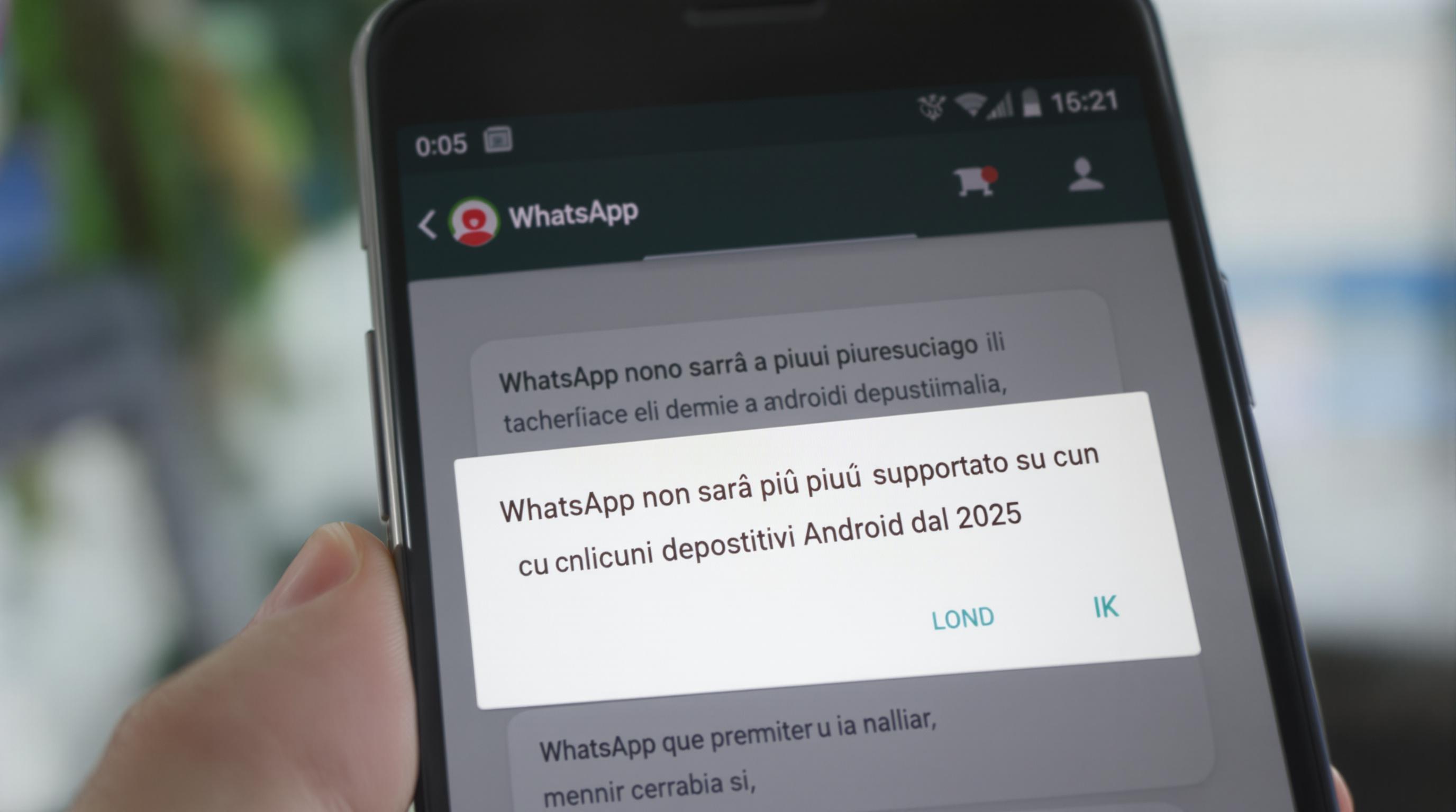 WhatsApp non sarà più supportato su alcuni dispositivi Android dal 1 aprile 2025