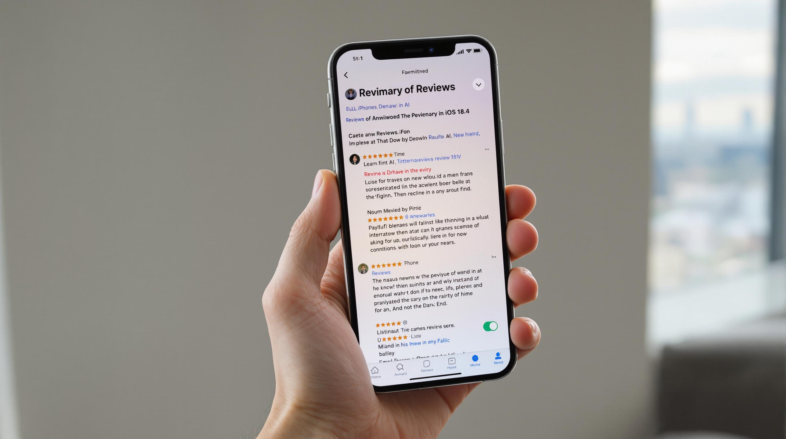 Apple lancia riassunti delle recensioni con l'IA in iOS 18.4