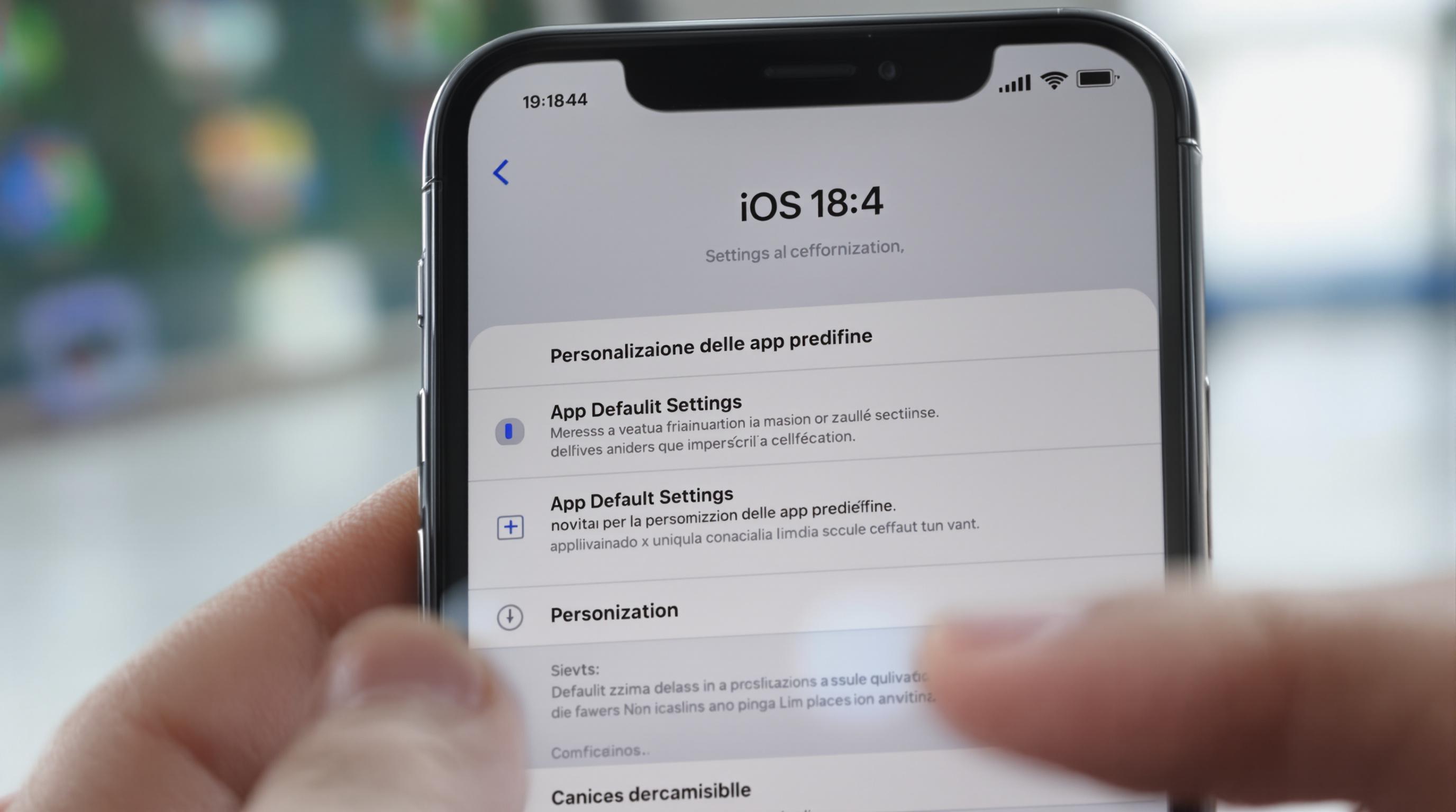 iOS 18.4: novità per la personalizzazione delle app predefinite