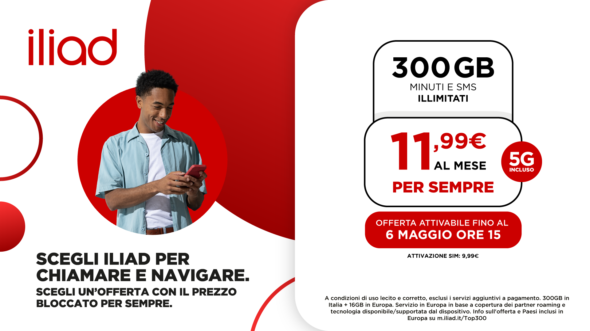 Iliad lancia le offerte TOP 250 PLUS e TOP 300 per una connessione senza limiti