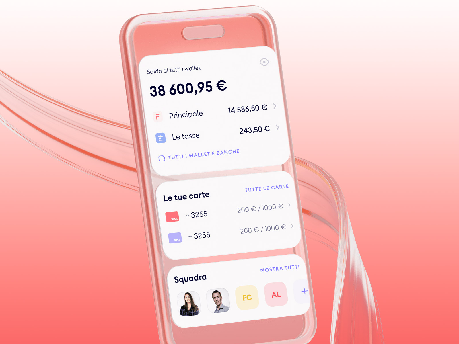 Finom, conto aziendale