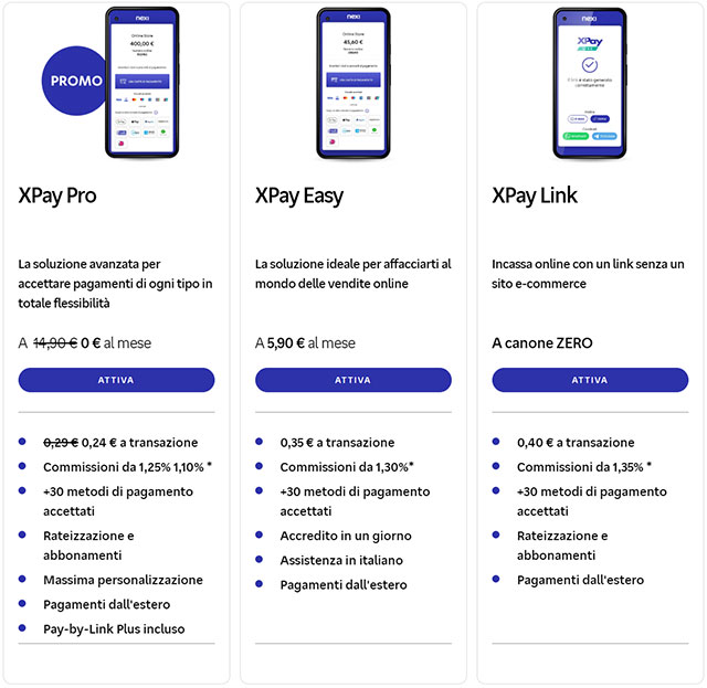 Scopri i prodotti XPay di Nexi