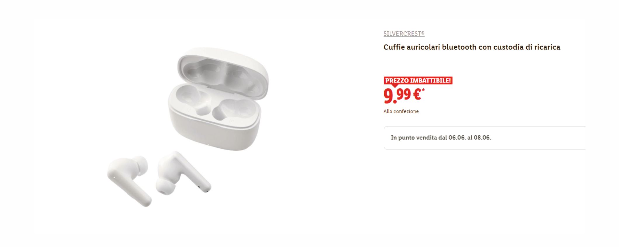 Lidl straccia tutti: auricolari Bluetooth a soli 9,99€, PREZZO INCREDIBILE!