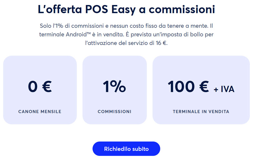 Smart POS Easy di Axerve a zero canone