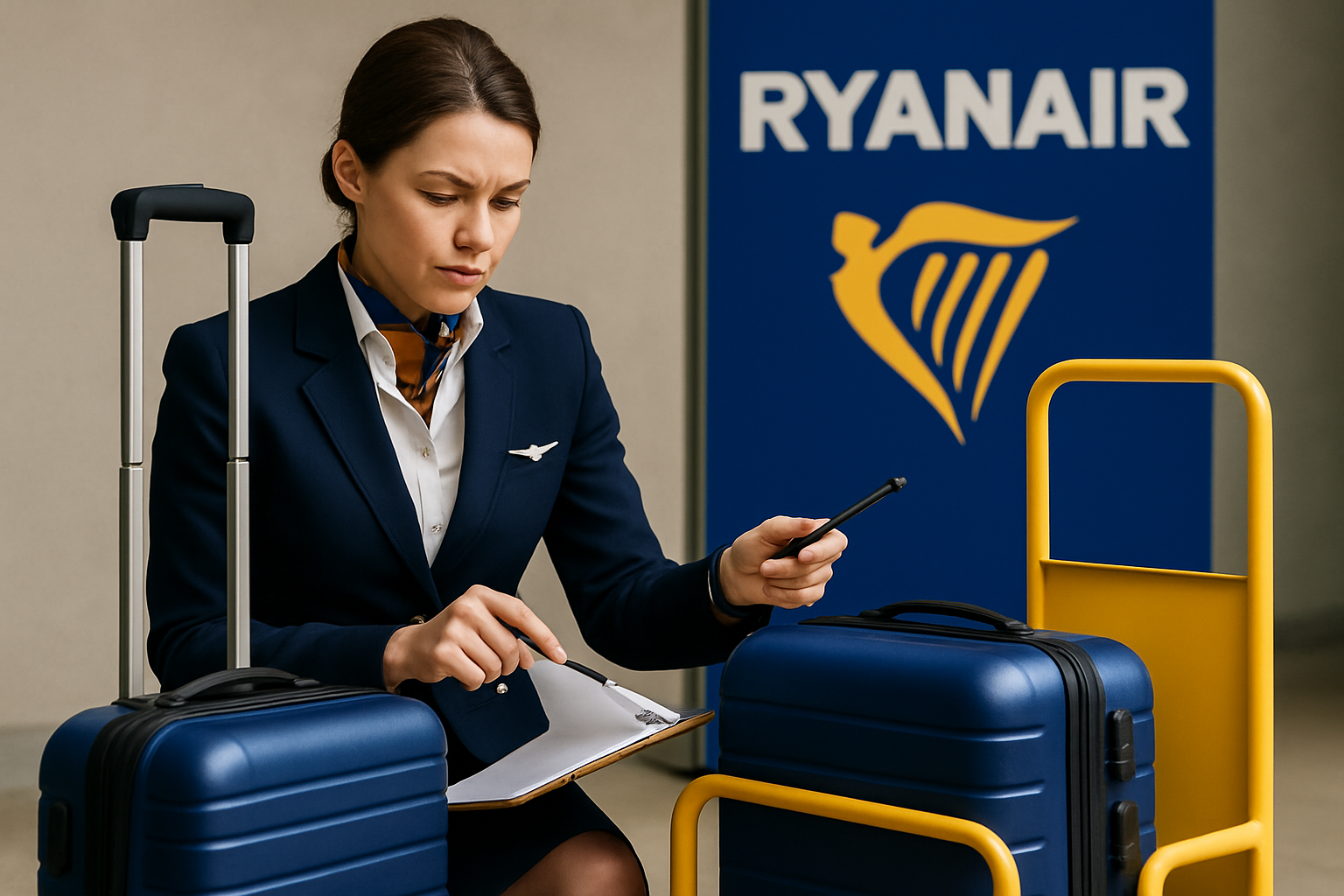 Ryanair premia con un bonus i dipendenti che scovano bagagli fuori misura