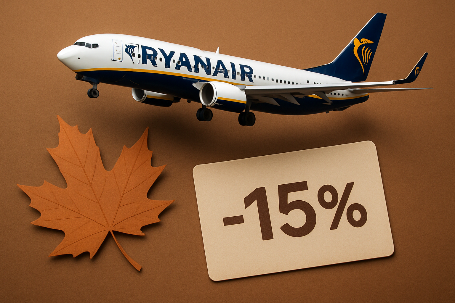Ryanair lancia sconti autunnali: voli in Europa al -15% e nuove strategie di mercato