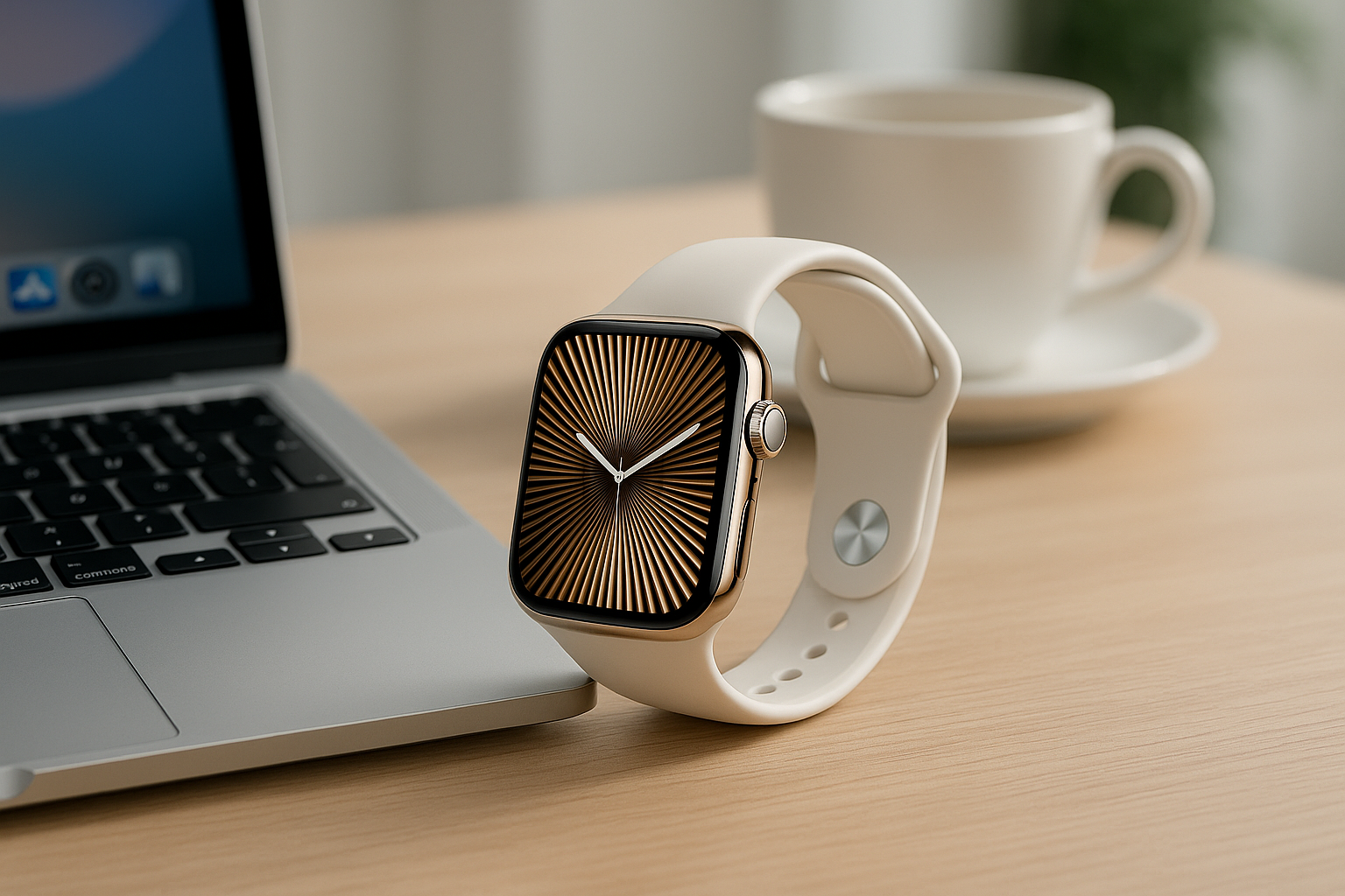 Apple Watch Series 10 GPS + Cellular in titanio oro: offerta esclusiva su Amazon