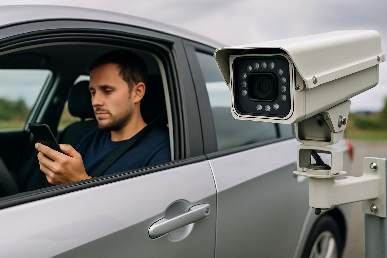 Telecamere AI per scovare chi guida con smartphone o senza cintura, ecco dove