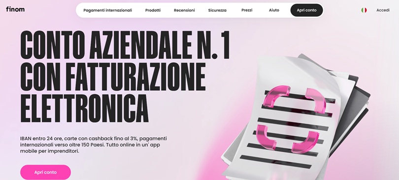 finom conto aziendale fatturazione elettronica