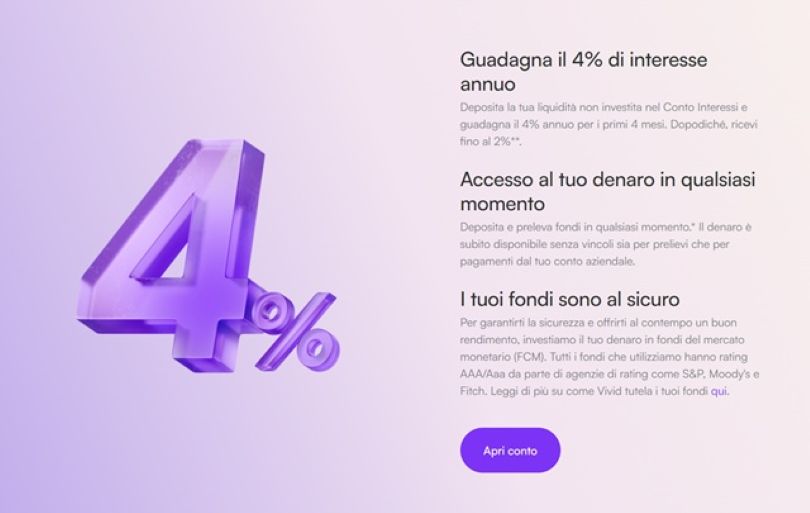 vivid interessi 4 per cento