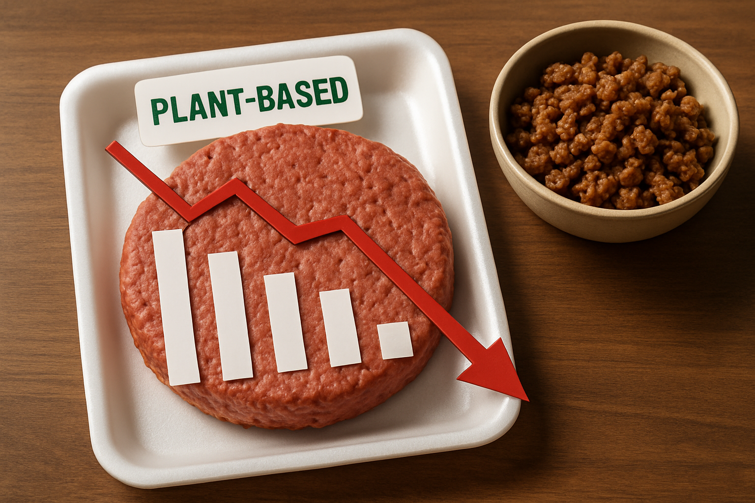 Carne vegetale in crisi: crollo delle vendite e nuove strategie aziendali