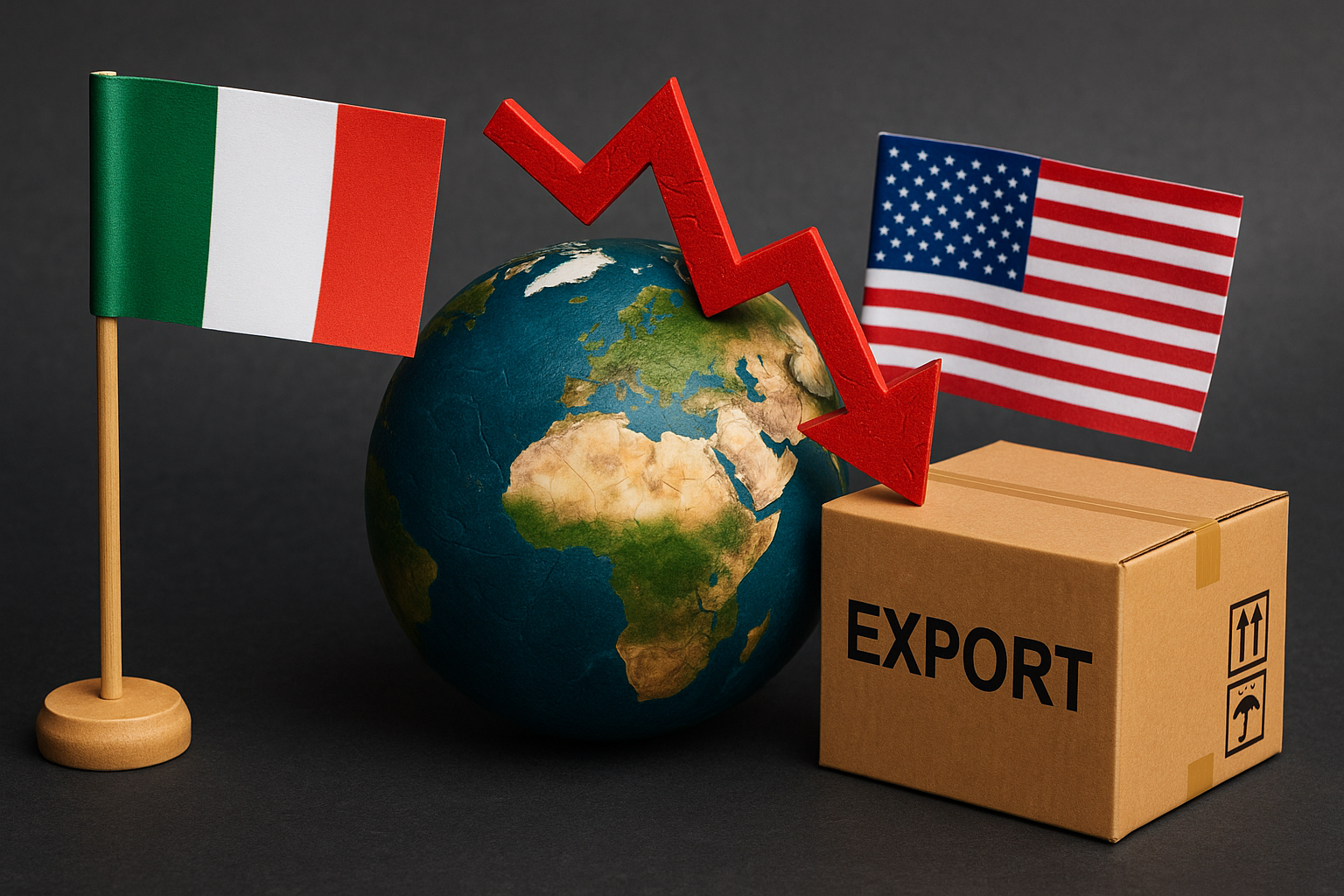 Commercio estero in crisi: l’export frena, pesano i dazi USA