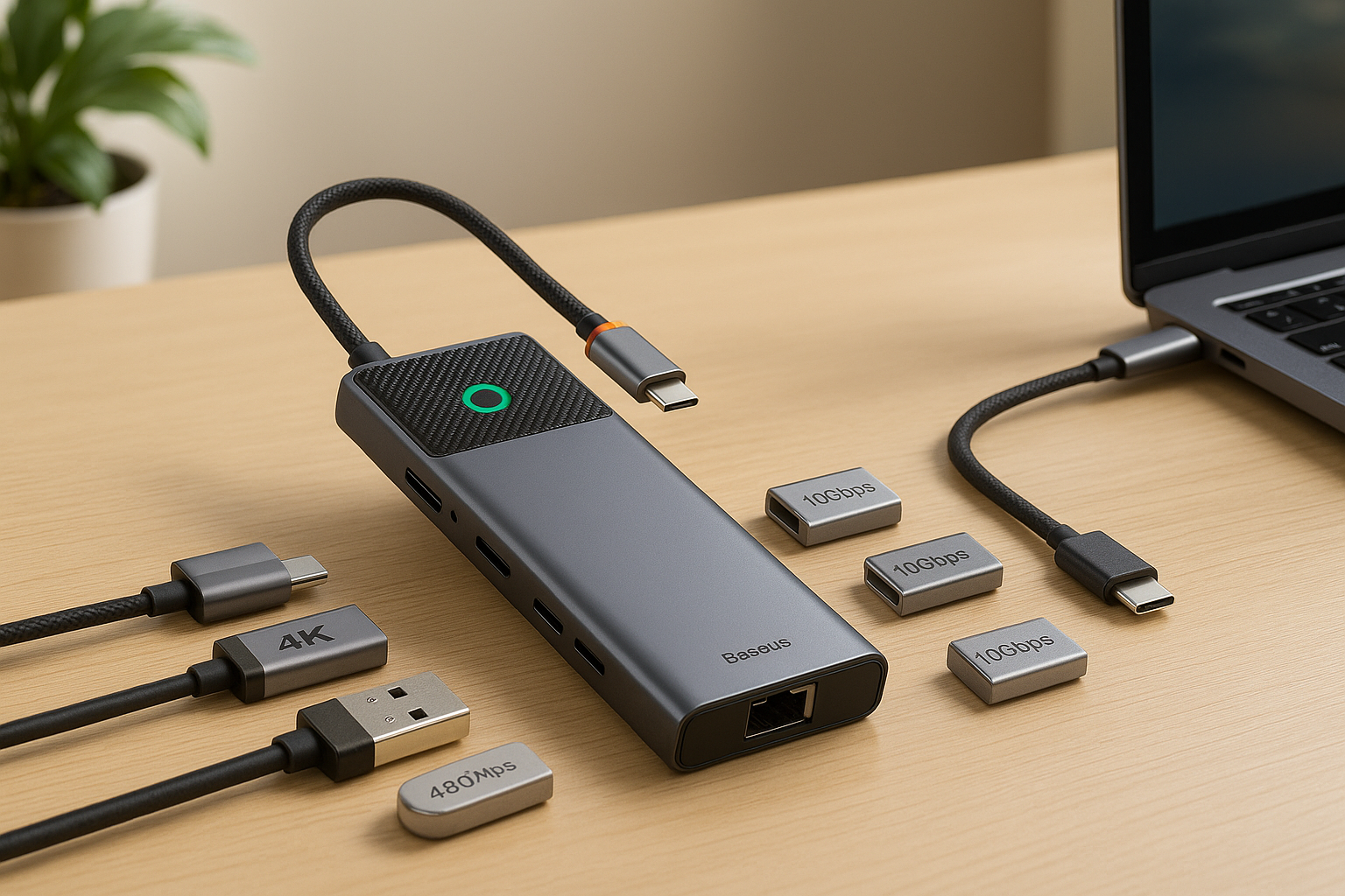 Baseus Docking Station 10 in 1: la soluzione smart per una scrivania senza limiti