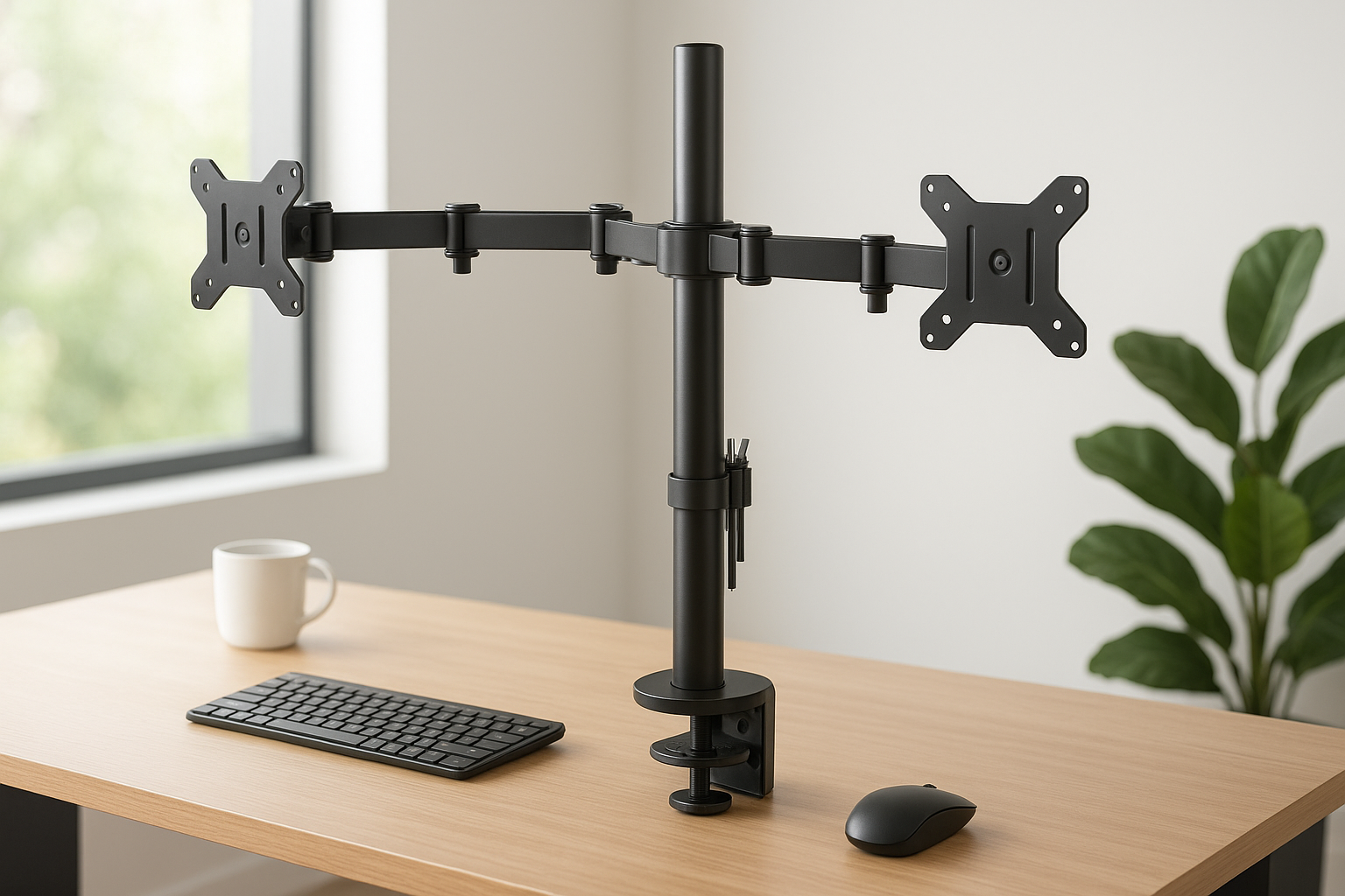 Due monitor? No problem, ecco l'offerta che aspettavi per una scrivania ordinata