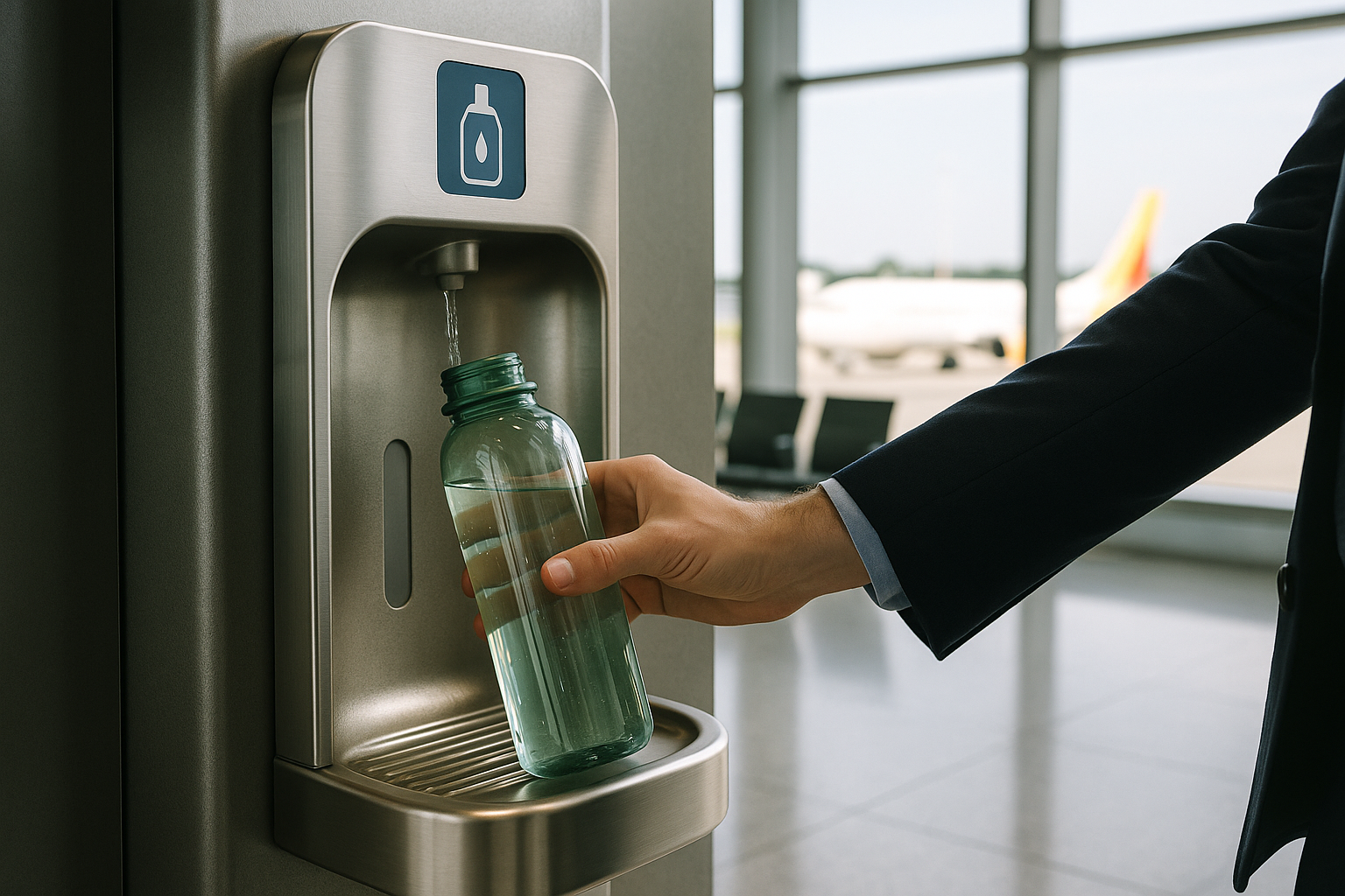 Acqua gratis negli aeroporti: fontanelle in arrivo in 22 scali italiani