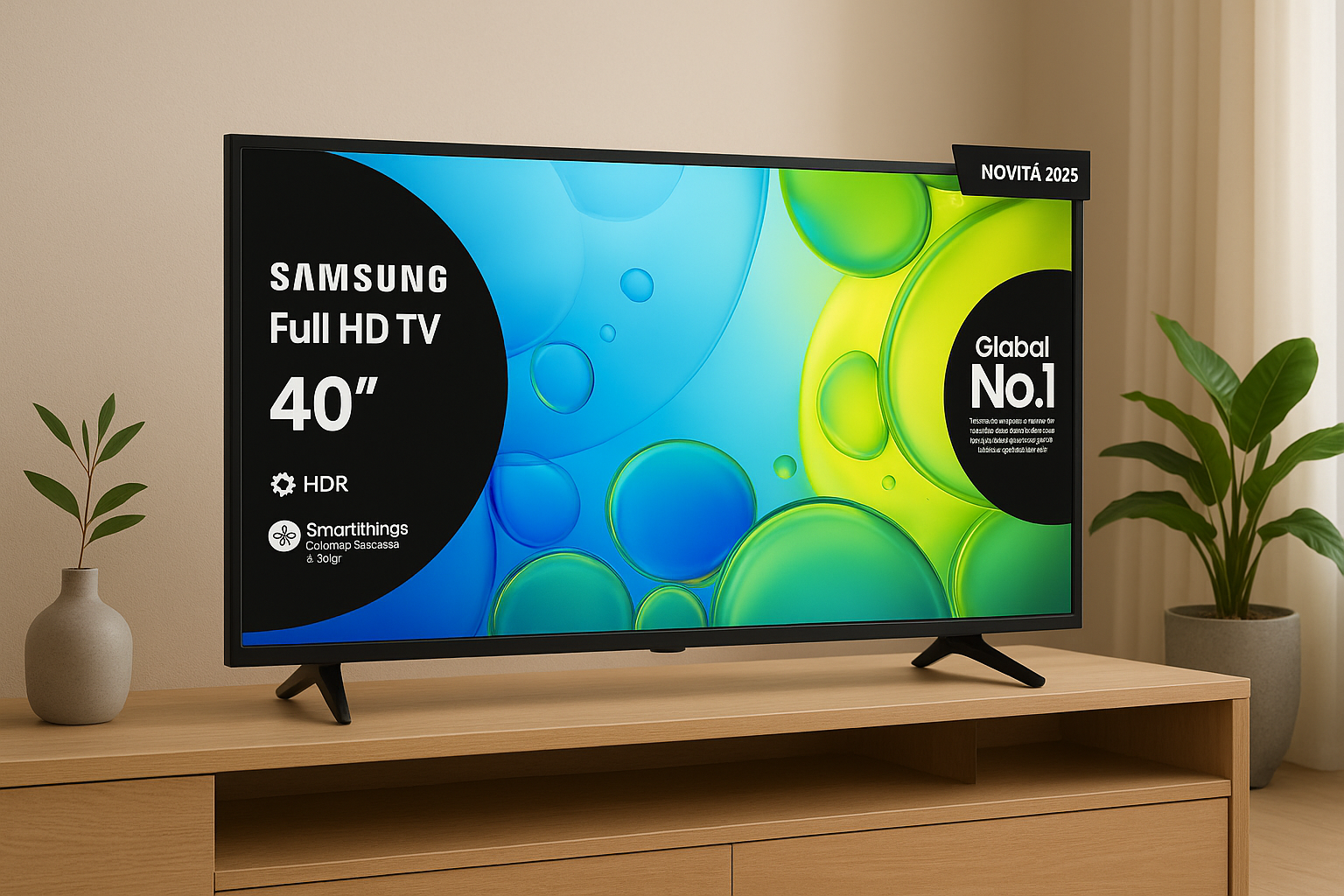 Samsung 40” Smart TV: qualità, funzioni smart e design a prezzo ribassato