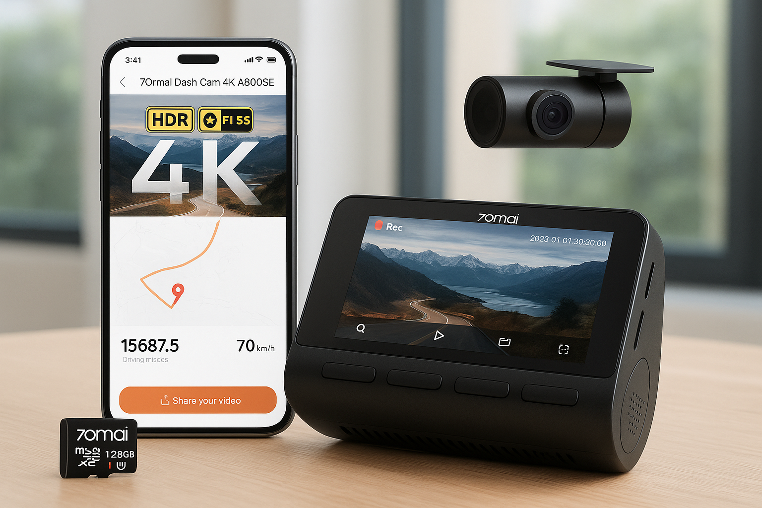Dashcam 4K 70mai A800SE: qualità e sicurezza a un prezzo sorprendente