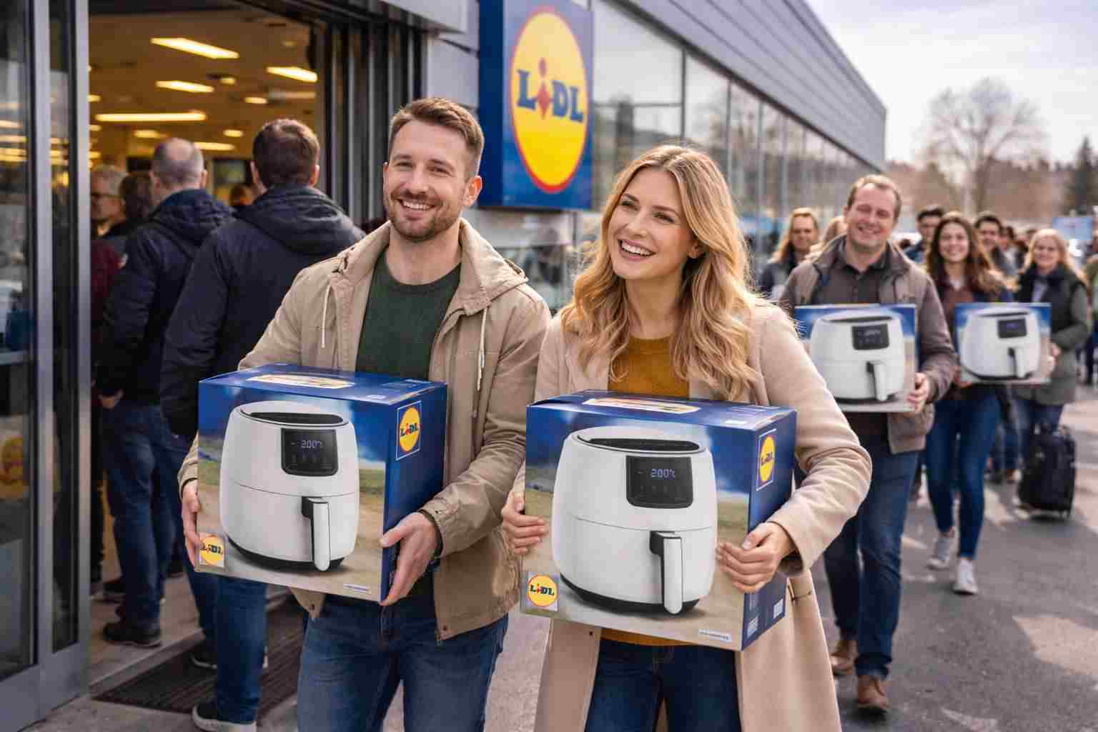 Lidl, follia prima di Pasqua: al costo di una colazione al bar ti regala la friggitrice ad aria (sono già in fila per averla)