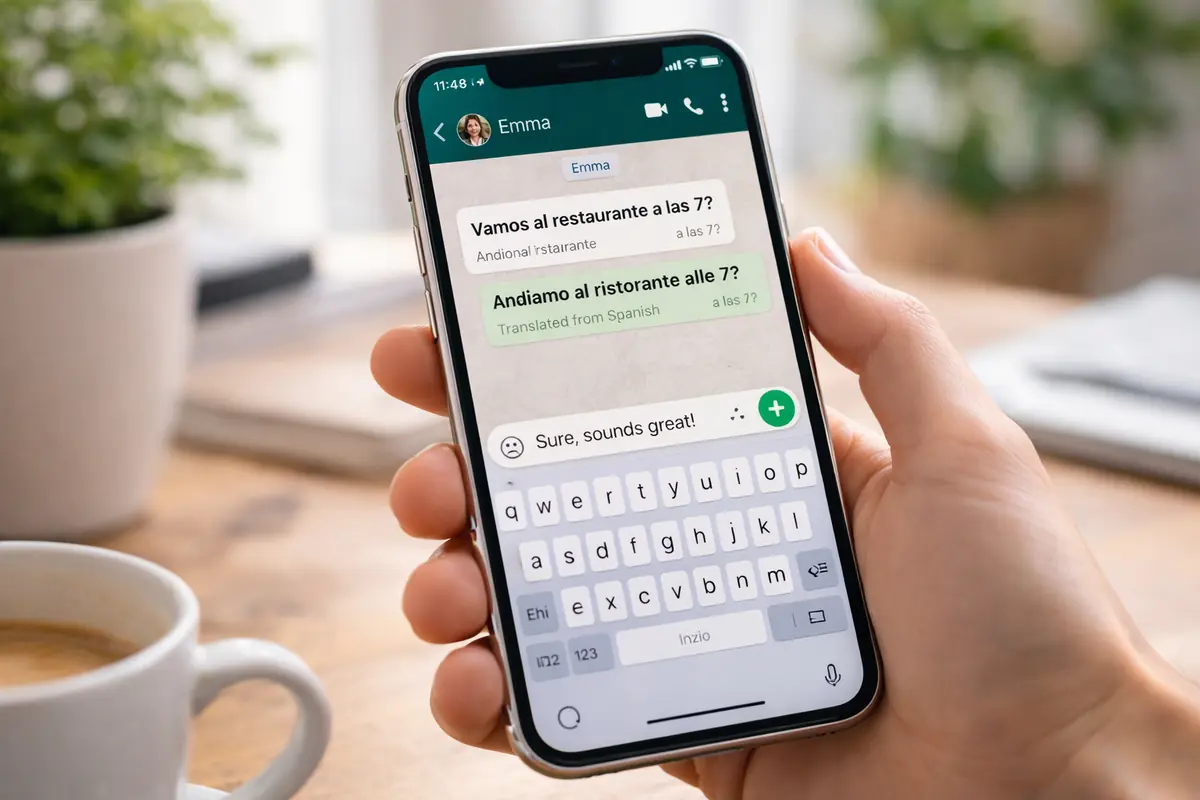 WhatsApp cambia le chat su iPhone: arriva la traduzione automatica dei messaggi