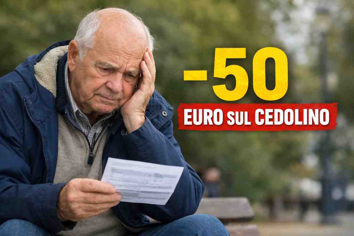 Pensioni, € 50 in meno sul cedolino: chi verrà colpito dal taglio sull’assegno