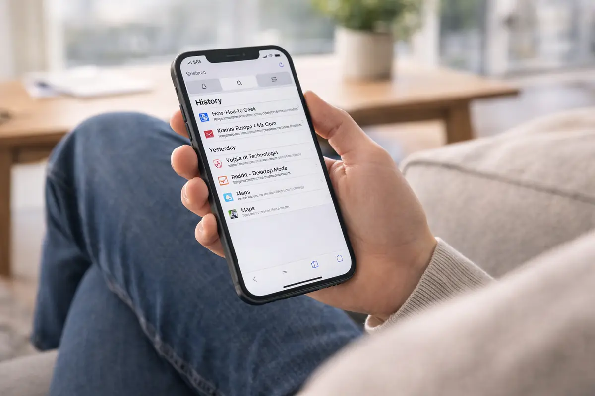 Safari su iPhone: dove trovare la cronologia e le pagine chiuse in iOS 26