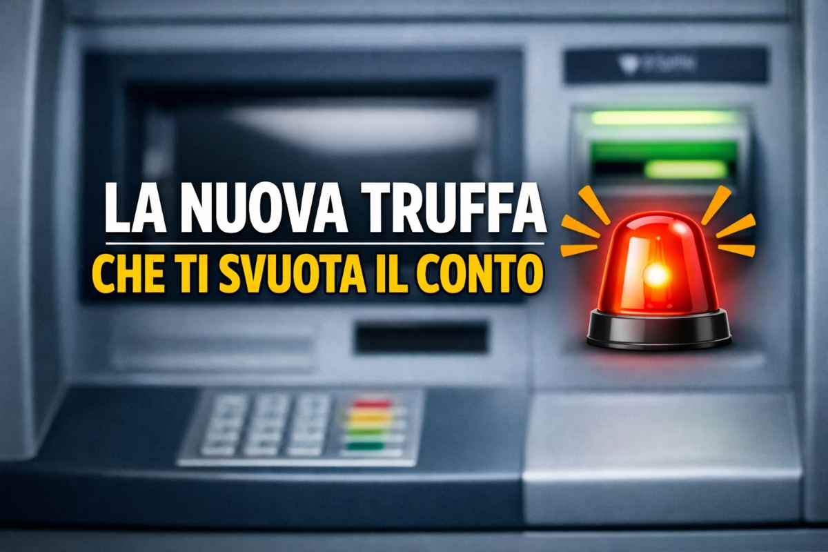 Bancomat, arriva la truffa del filo: ti svuotano il conto in un secondo mentre prelevi all’ATM