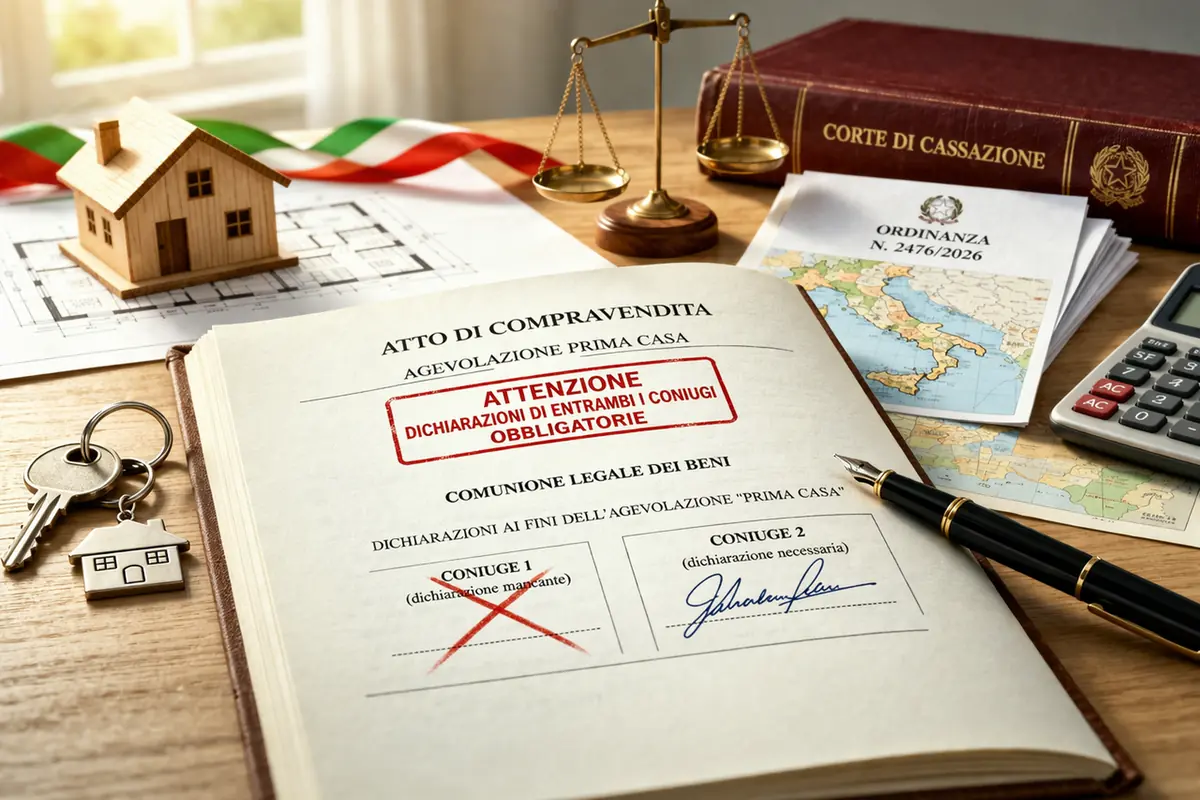 Agevolazione prima casa, stop agli automatismi: la Cassazione fissa le regole per i coniugi