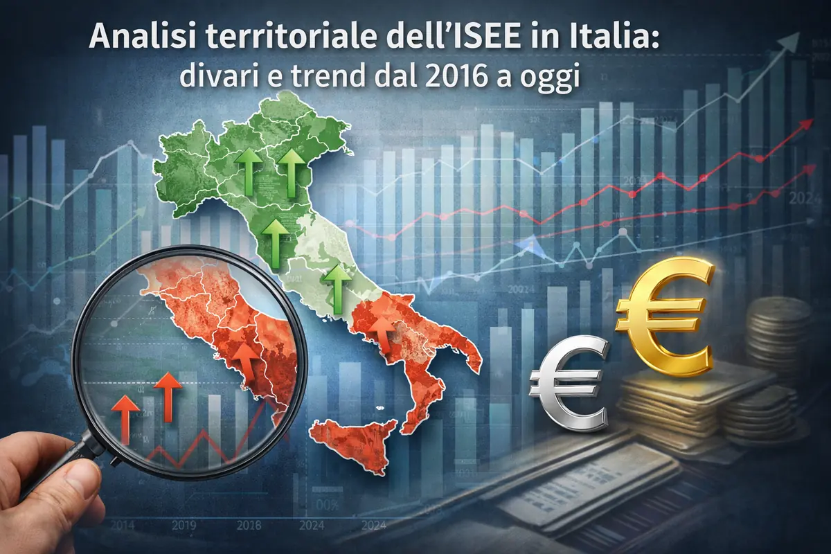 Analisi territoriale dell’Isee in Italia: divari e trend dal 2016 a oggi