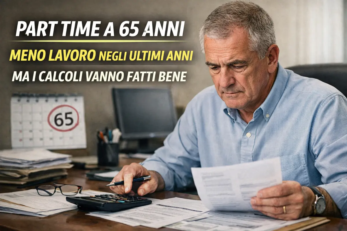 Pensione part time a 65 anni, meno lavoro negli ultimi anni ma non sempre conviene