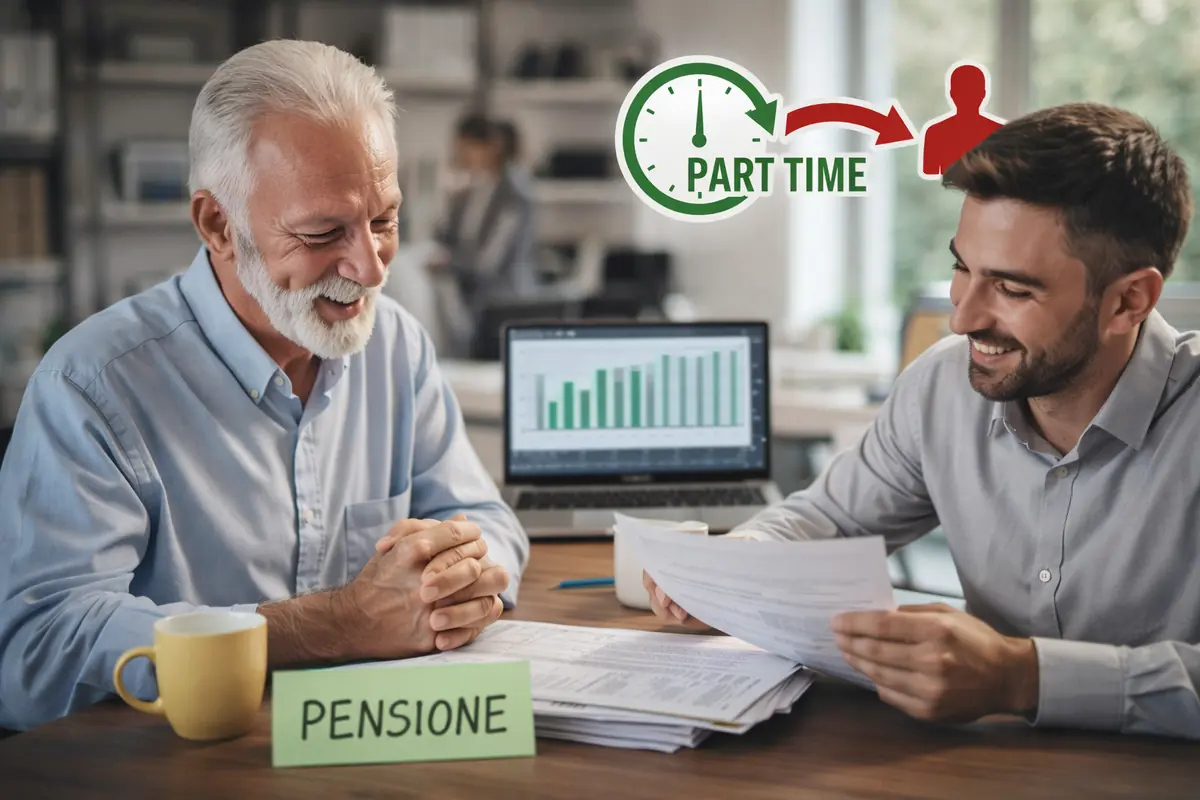 Pensione più vicina con il part-time incentivato fino al 2027, come funziona la nuova misura