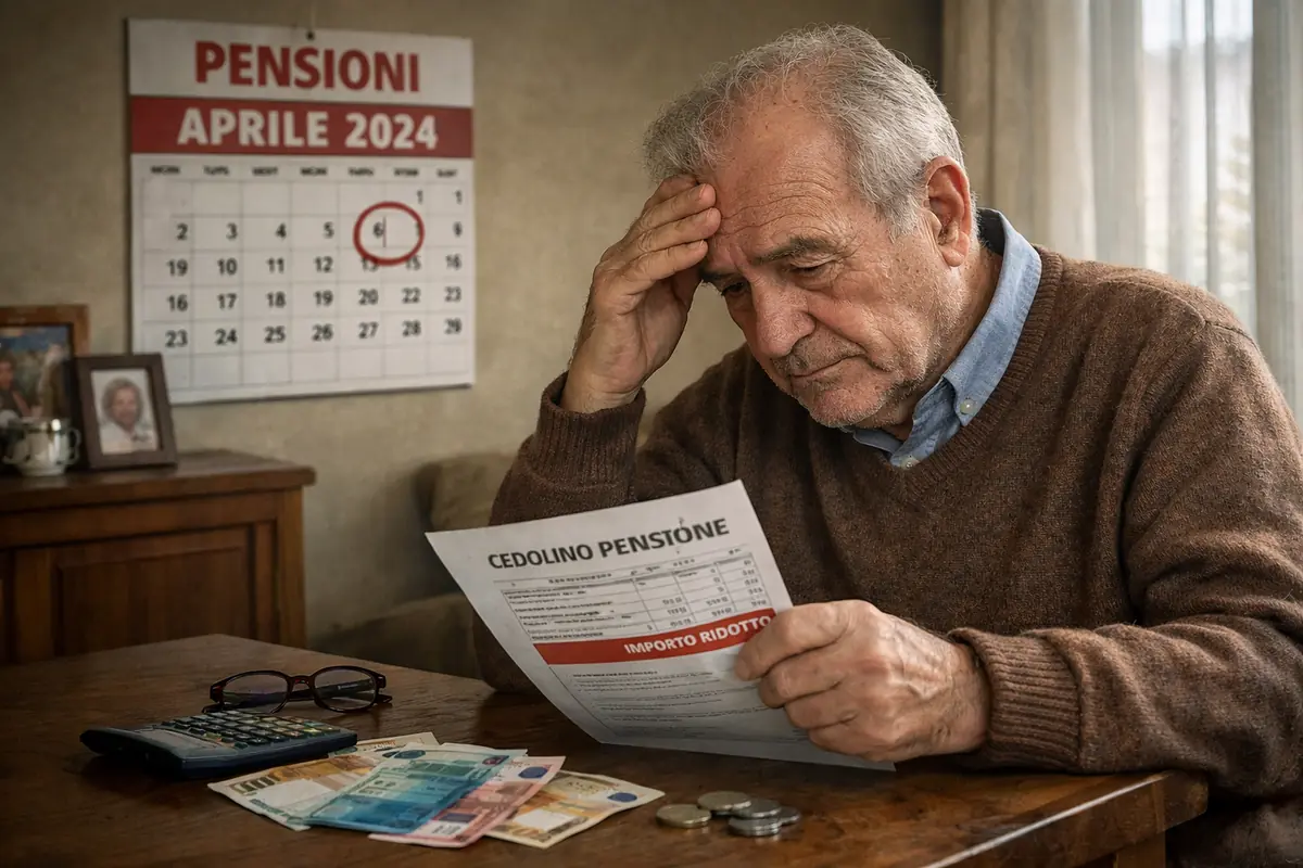 Pensioni, da aprile assegni più bassi per molti: tra ricalcoli, trattenute e nuove regole INPS