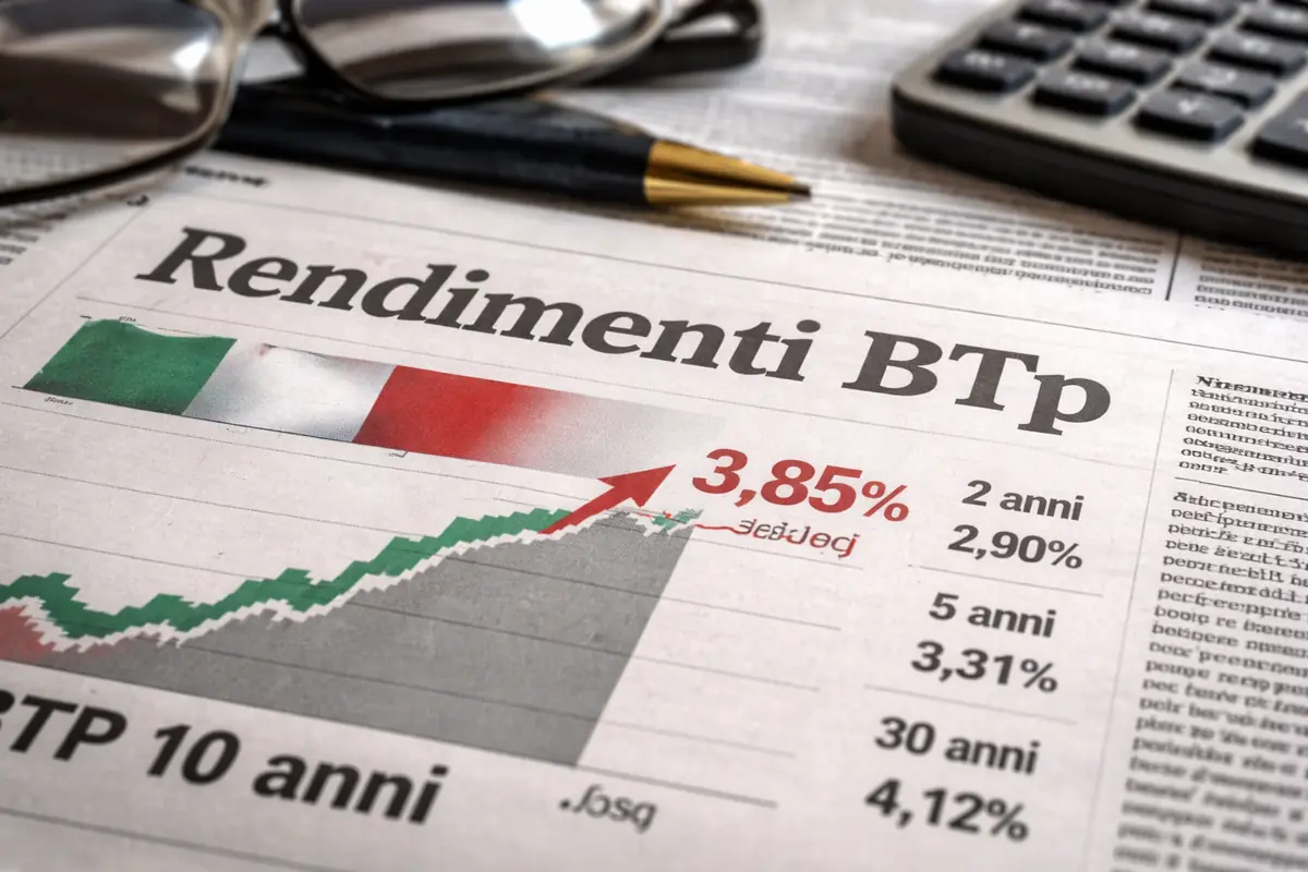 BTp: andamento tassi dopo quasi un mese di guerra