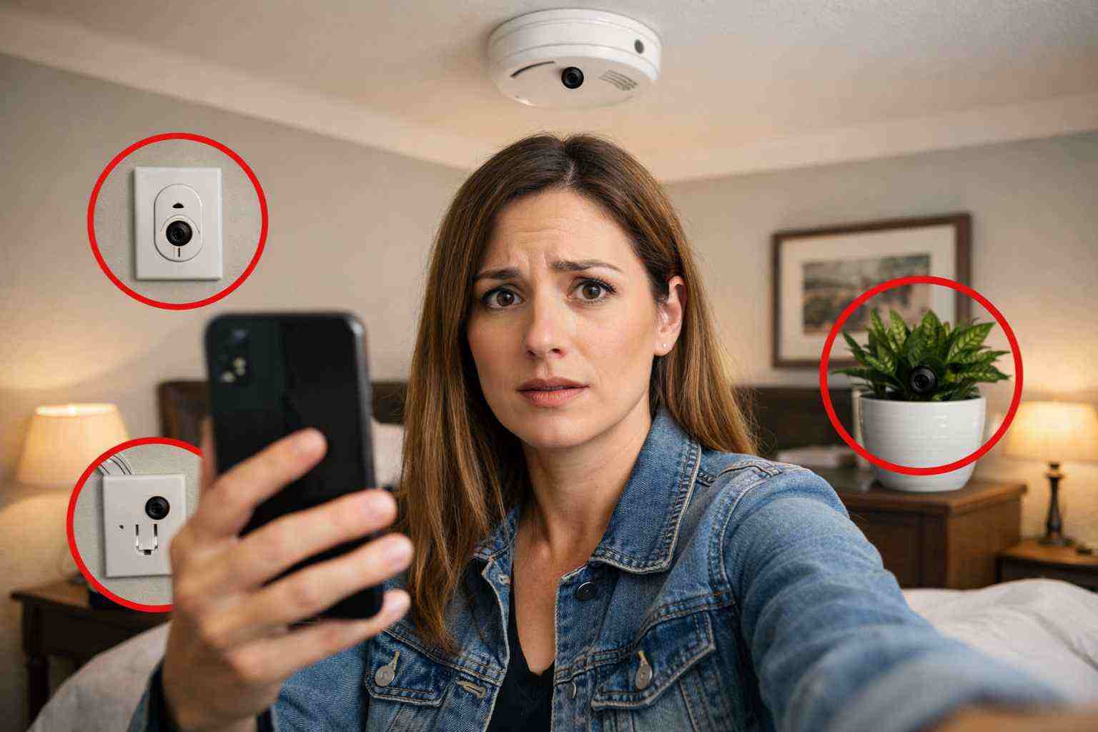 Mi sono filmata dentro un B&B, così ho scoperto che c'erano 3 videocamere nascoste in posti impensabili: fai questo test