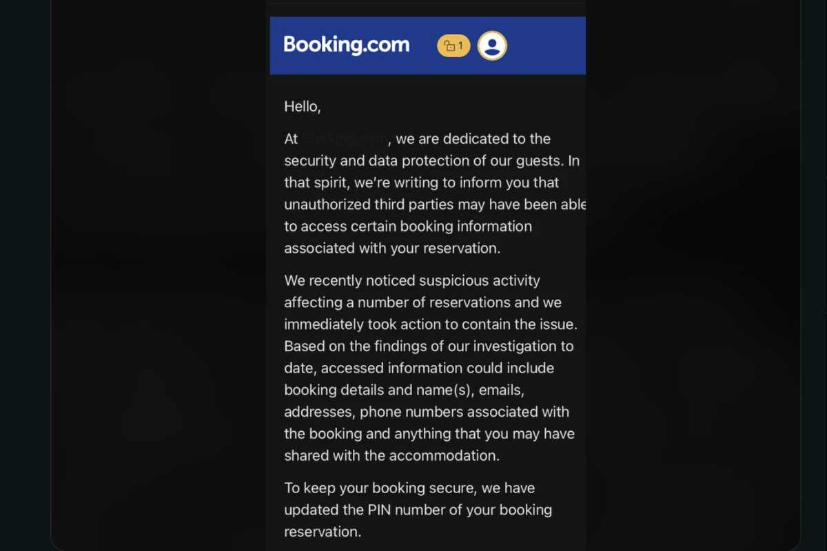 booking attacco haker